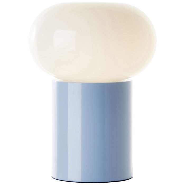 Lampe à poser - Brilliant - Daeny - 27x20cm - E27 1x25W - bleu et blanc