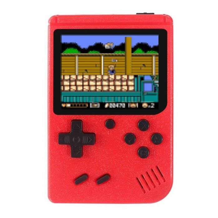 800 matchs Rouge Console de jeu portable avec de jeu, écran couleur de 3 pouces, 800
