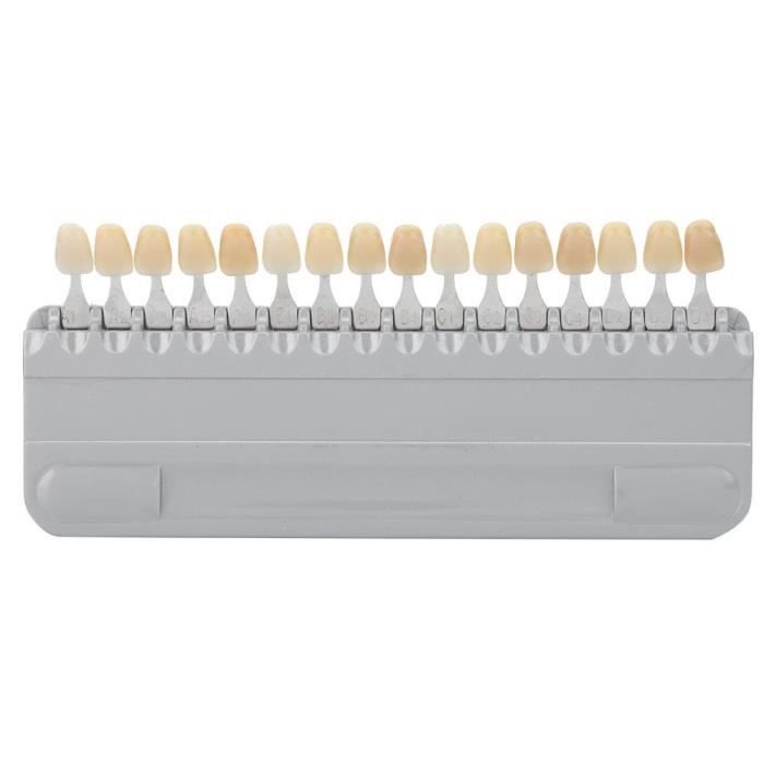 ARAMOX Guide des teintes Guide de teinte dentaire 16 couleurs blanchissant le comparateur de