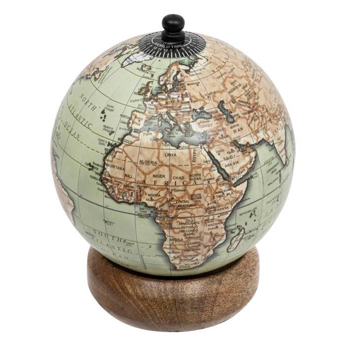 Globe terrestre Be vintage H.13 5cm manguier - Atmosphera Créateur dintérieur Globe terrestre Be vintage H.13 5cm manguier - Atmosphera Créateur dintérieur
