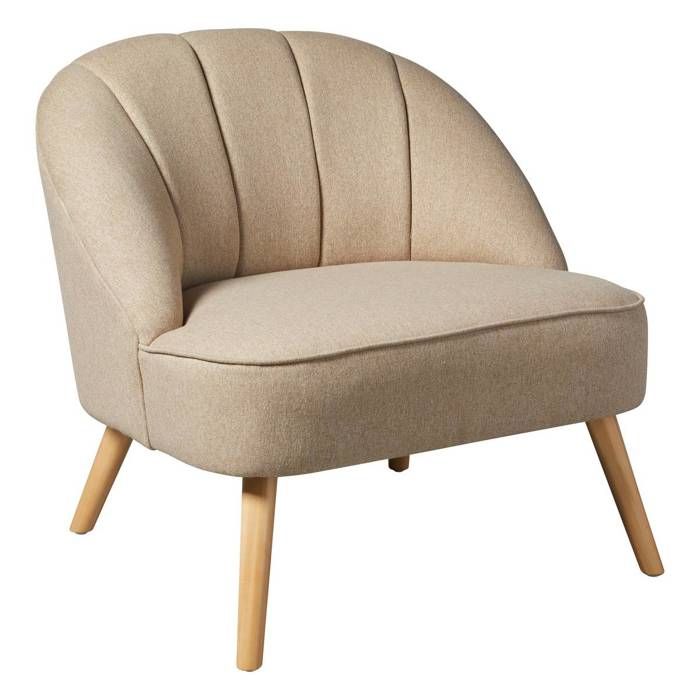 Fauteuil Naova beige - Atmosphera Créateur dintérieur Fauteuil Naova beige - Atmosphera Créateur dintérieur
