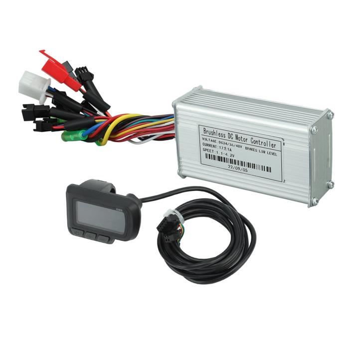Contrôleur + écran Pour Vélo électrique 24/36/48V – Compatible Haute Performance, Ondulation Sinusoïdale