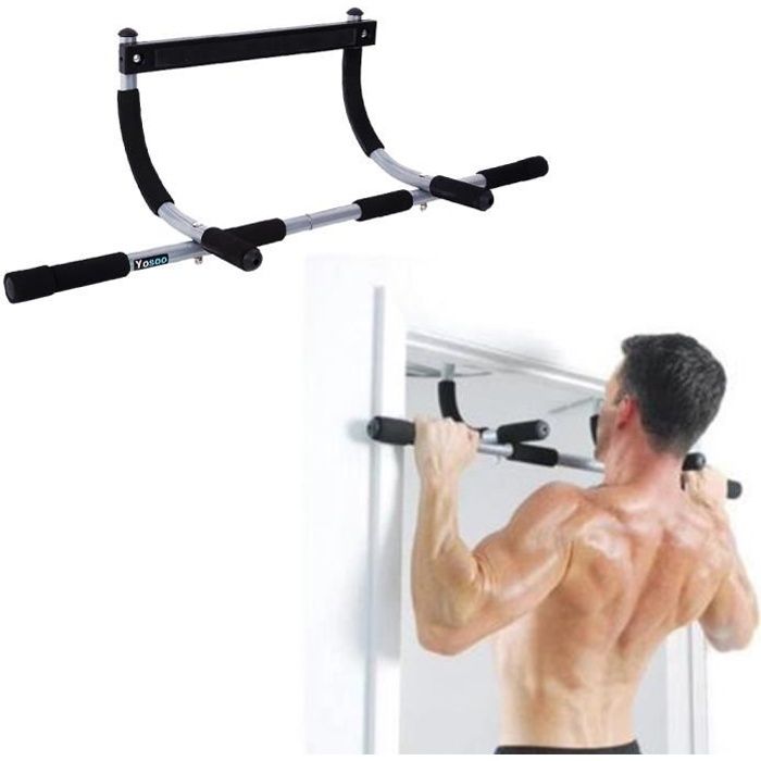 Flytise Machine dexercice /à barre horizontale sur la porte,Cadre de porte de remise en forme int/érieure r/églable multifonctionnel barre de traction mur Chin Up voiture barre horizontale /équipements d