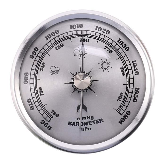Baromètre Thermomètre Hygromètre Intérieur Extérieur Météo Barométrique  Manomètre pour Maison Jardin Baromètre Extérieur : : Terrasse et  Jardin