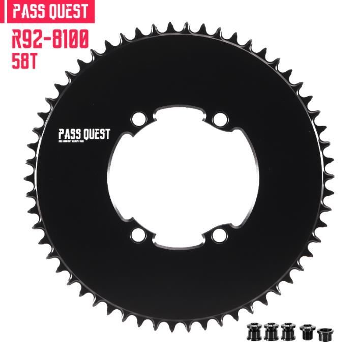 DJC Plateau De Pédalier De Vélo 110BCD Rond à Dents Fines Et Larges 5