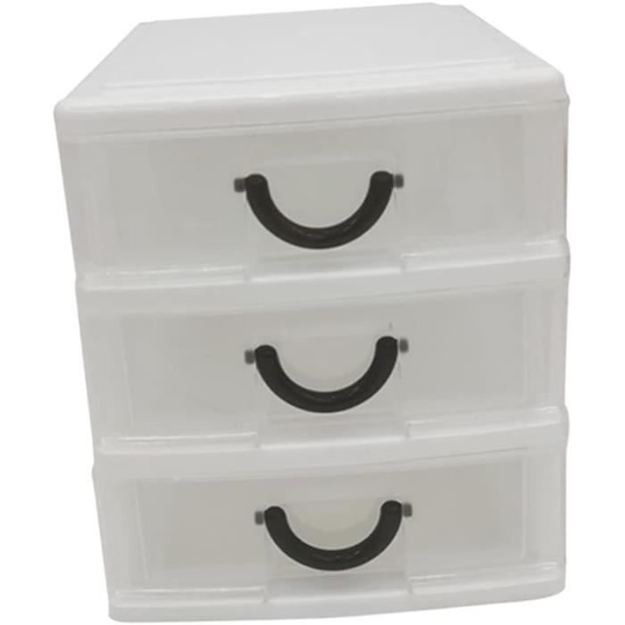 2 Pièces Tiroir Rangement Plastique Boite Tiroir Rangement Bureau Meuble Tiroir Plastique