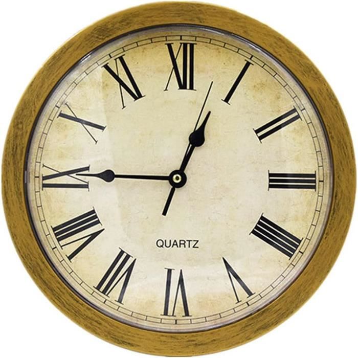 Orologio Da Parete Rotondo In Legno Vintage – Diametro 35 Cm, Con Gufo/Elefante, Per Cucina, Soggiorno E Ufficio