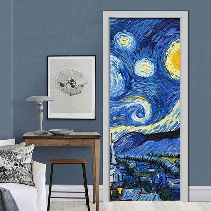 Papier peint mural Porte Bleue Voyage poétique au cœur du mystère main image 1