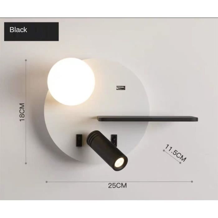 Applique Murale LED Droite Et Longue Avec Interrupteur, Design Nordique Moderne, Luminaire Décoratif D'intérieur, Idéal Pour Une Chambre à Coucher Ou Un Salon / Éclairage D'intérieur