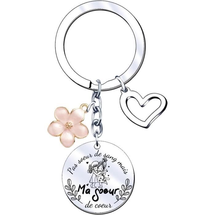Cadeau Soeur Noel Porte Clef Soeur De Coeur Porte Clef Amour Soeur Ma 