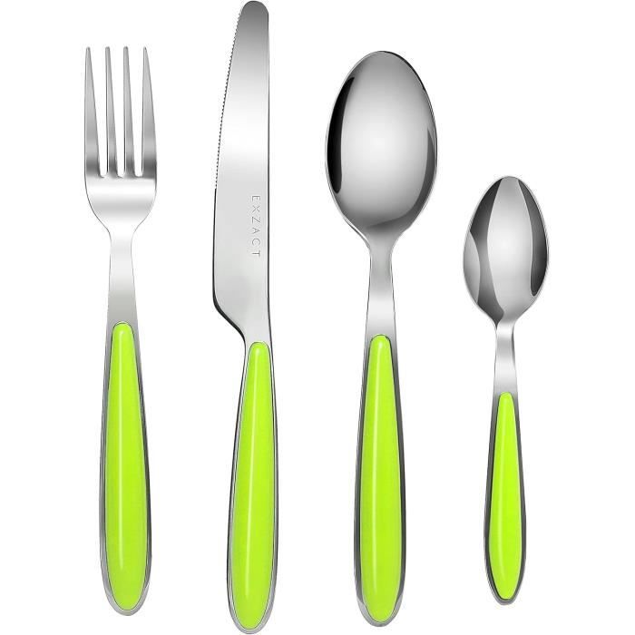Couleur Couverts En Inox 16 Pièces 4 X Fourchettes, 4 X Couteaux, 4