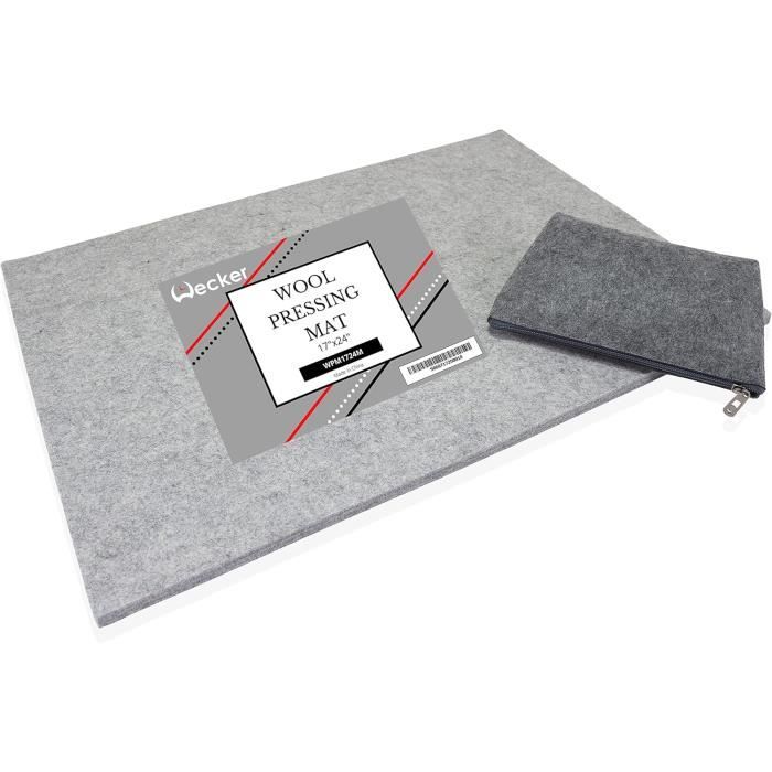 Tapis De Repassage En Laine Feutrée STOBOK - 23.5 X 23.5 Cm - Double Face Chauffante - Idéal Quilting, Couture, Patchwork - Compact Et Naturel