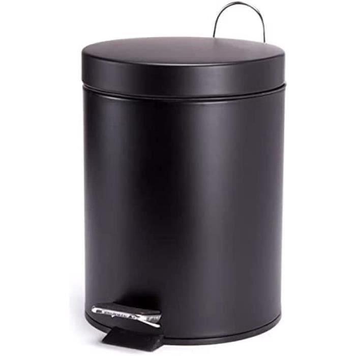 Poubelle À Pédale 3 Litres En Acier Inoxydable Taupe Mat Avec Système D Poubelle À Pédale 3 Litres En Acier Inoxydable Taupe Mat Avec Système D