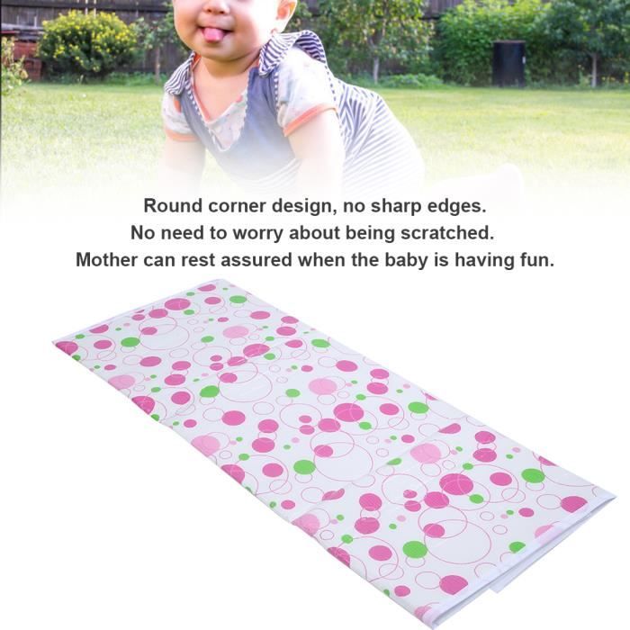 Tapis De Sol Pour Bebe En Cercle Rose Impermeable Et Antiderapant Respectueux De L Environnement Cdiscount Maison