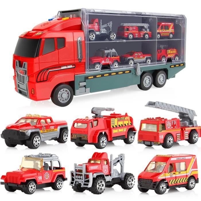 Transport Transporteur De Voitures Camion Vehicules Jouets Educatifs Voiture Cadeau Pour Enfants Type 2 Achat Vente Camion Enfant Cdiscount