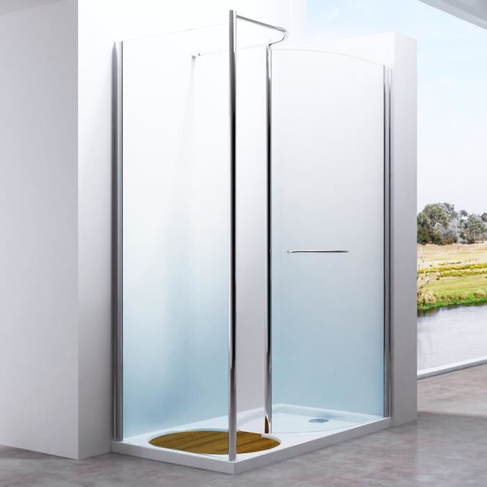 Paroi pare-douche porte de douche cabine de douche verre de sécurité Ravenna13 90*120*190 
