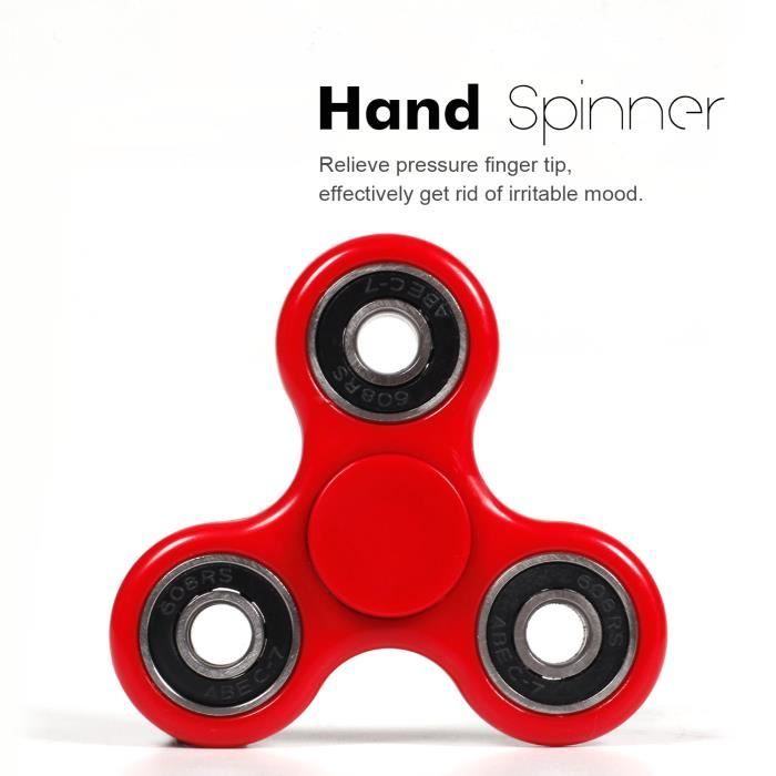 FAHM lumière LED RGB Spinner Fidget Jouet Tri Fidget Hand Spinner pour  Adulte Enfant- bangers main doigt pour mains agités blanc - Cdiscount Jeux  - Jouets