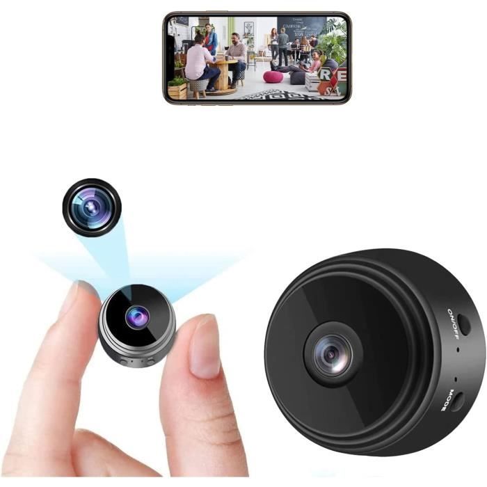 Mini Camera Espion sans Fil HD 1080P Spy Caméra de Surveillance WiFi,  Vision Nocturne, détection de mouvements, Audio [535] - Cdiscount Appareil  Photo