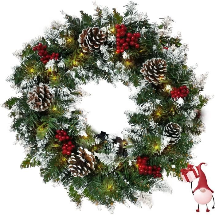 Guirlande De Noël 10 M Vert Et Blanc - Décoration Sapin, Cheminée, Escalier - Matière Plastique Durable