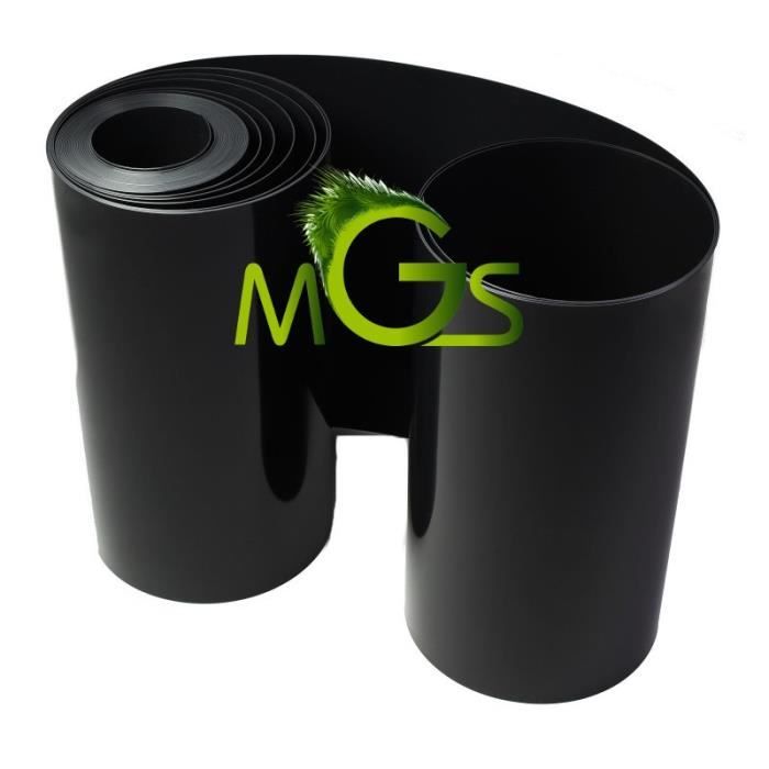 MGS anti rhizome noir HDPE 0.70Mx25M pour Gazon synthétique 