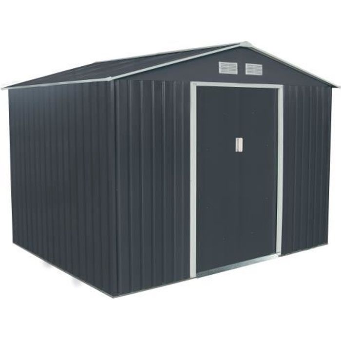 Bc-elec Abri de jardin métallique 277 x 191 x 192cm
