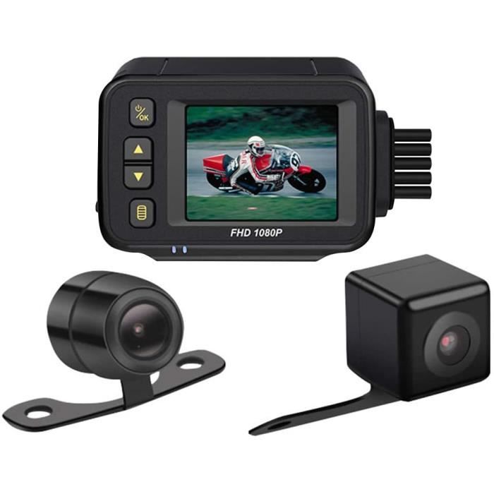 AMEA Cyclisme imperméable GPS enregistreur vidéo Boîte de l'enregistreur Vue Video Recorder Moto Bike Dashcam Caméra Moto DVR Dash Cam Front Arrière Avant 