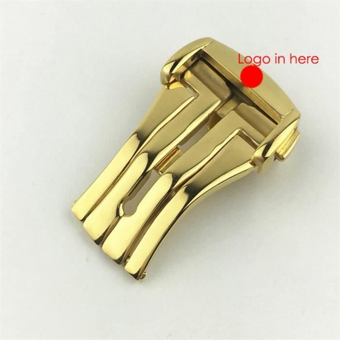 Boucle Déployante Papillon Pour Bracelet Montre, Acier Inox Or - Foto 12