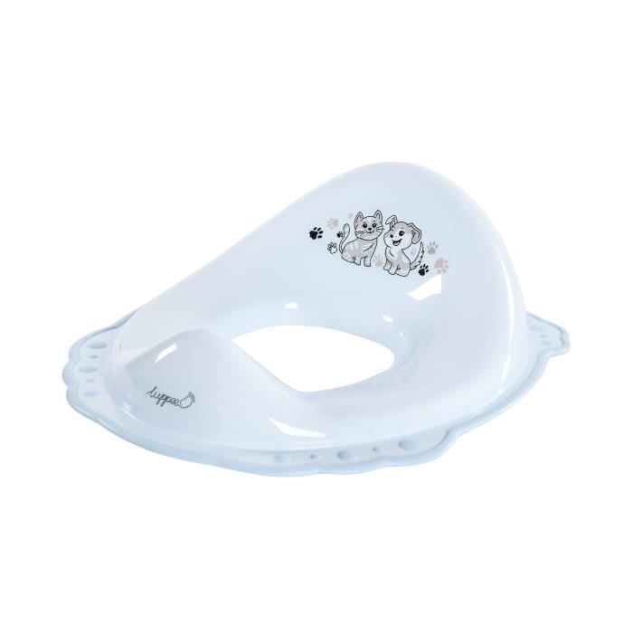 Luppee Reducteur Toilette Avec Zones Antiderapantes Toilette Bebe Adaptateur Wc Enfant Rehausseur Wc Enfants Chien Et Chat Bleu Cdiscount Puericulture Eveil Bebe