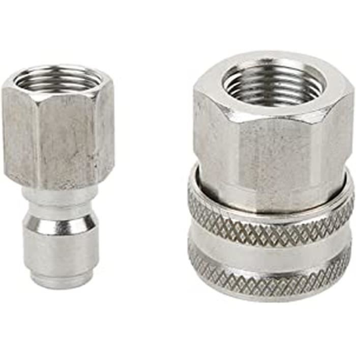 2 Adaptateurs Rapides Paintball PCP Inox Femelle 1/8 NPT Connecteur
