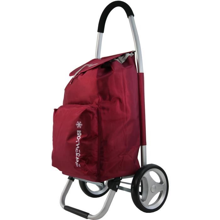 Sidebag Modulobag : Chariot De Courses Pliable Avec 2 Sacs Amovibles Dont 1 Isotherme - Fabriqué En France