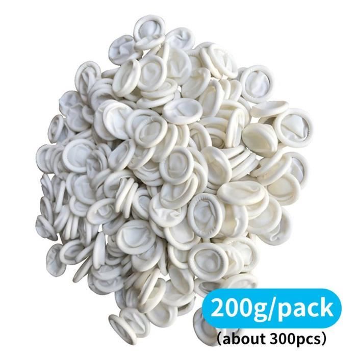 200 Protège-Doigts Jetables En Latex - Pour Manucure, Nettoyage, Bricolage - Taille Unique Élastique - Lot Économique (Rose) - 5