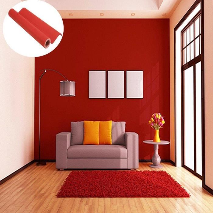 45cmx10M Imperm/éable Papier Peint Auto-Adh/ésif Trompe loeil Stickers Autocollant Muraux D/écoration Murale pour Chambre Salon Meuble Noir