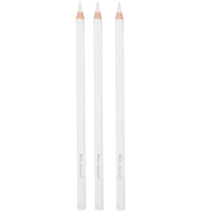 Crayons à charbon blanc doux/moyen/dur, pour dessin d'artiste, mélange de  croquis, 24bb, 3 pièces - AliExpress