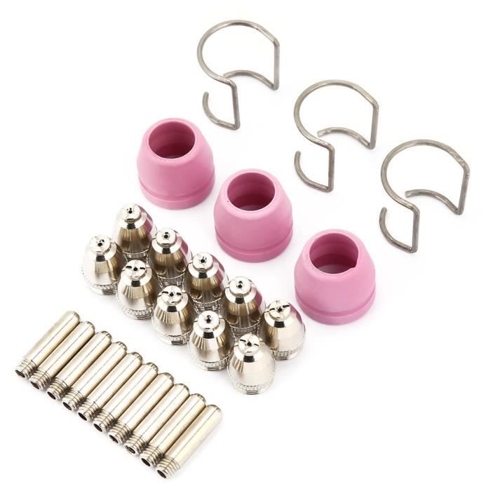 YOSOO consommables de coupeur de plasma 26 pc / ensemble AG60 SG55 Plasma Cutter coupe torche consommables électrode buses tasses
