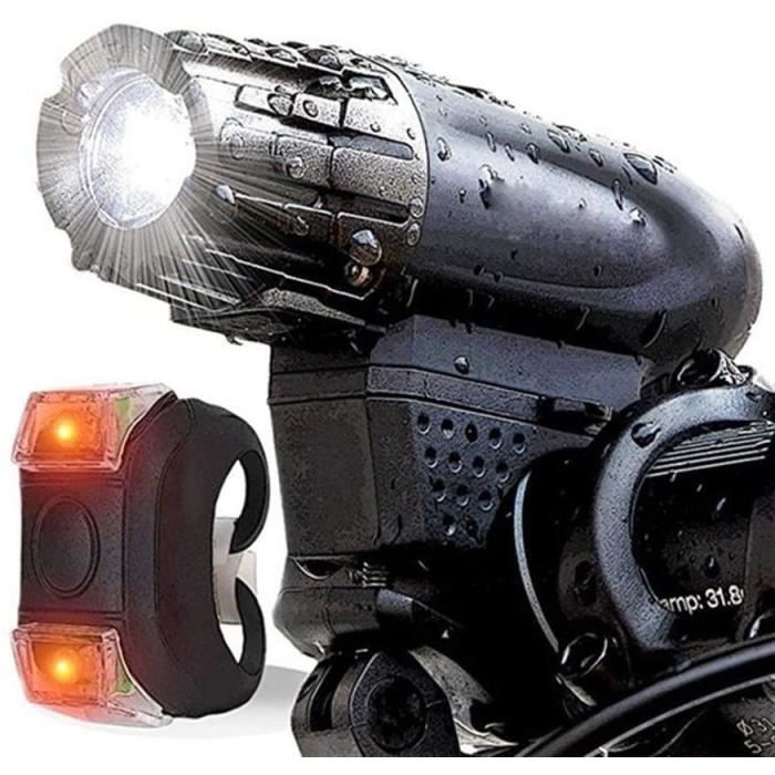 Lampe Velo LED Puissantes Eclairage Ultra-Large à 180° Lumiere Velo