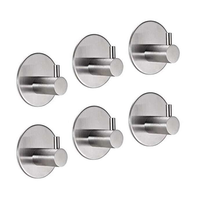 Porte-manteau Double Gedy Maine En Acier Inoxydable Et Cromall Fixation Murale Collee 90148460