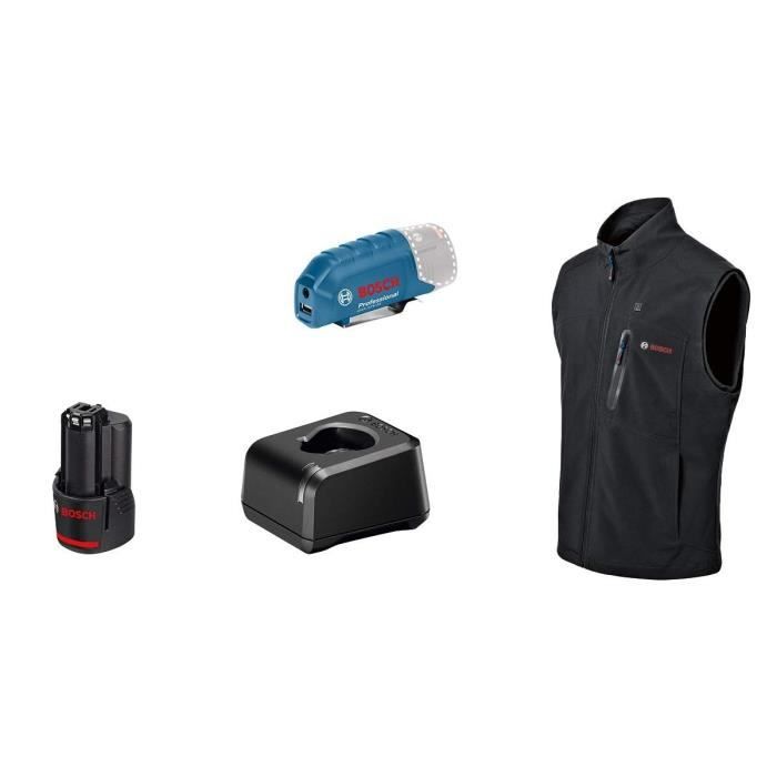 Bosch Veste Chauffante GHV 12+18V XA – 3 Zones de Chauffage, Taille M - vue 3
