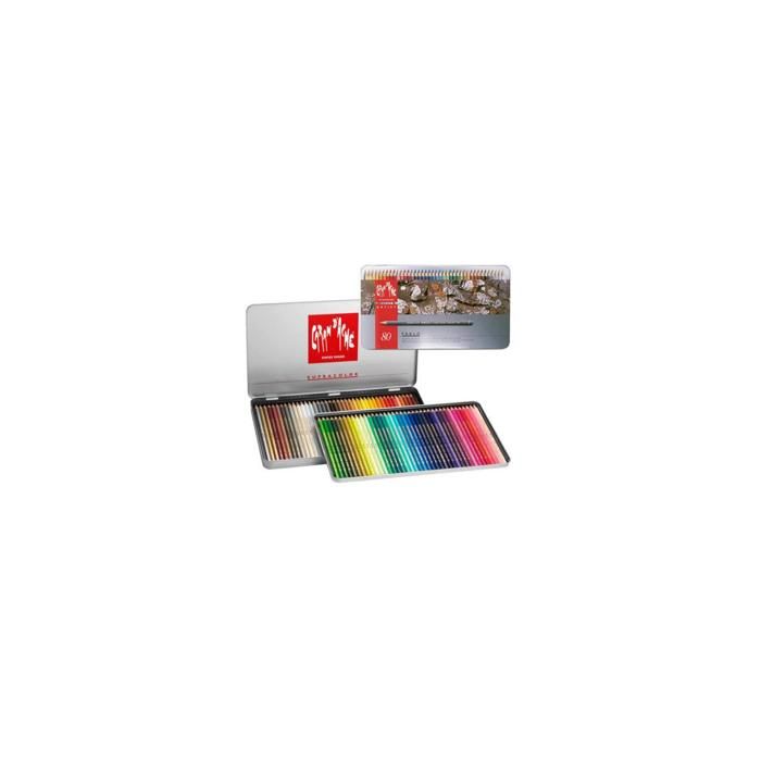 Crayons couleurs PABLO Boite Métal de 80 couleurs Cdiscount Beaux