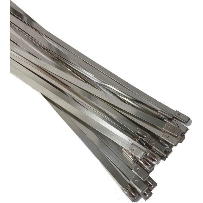 Lot De 25 Attaches De Câble En Acier Inoxydable 316 - 150mm X 4.6mm - Qualité Marine, Résistantes Aux Températures Extrêmes
