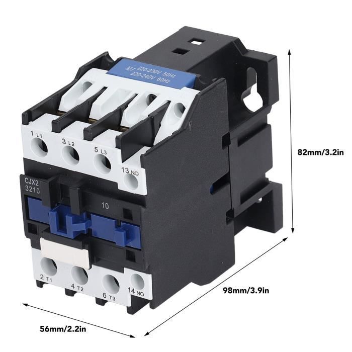 QIDcontacteur AC sur rail DIN Contacteur de Puissance Industriel