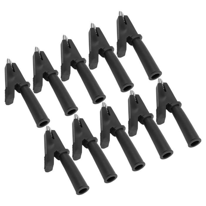 Lot De 40 Pinces Crocodiles Argentées 35 Mm – Pour Tests électriques Et Bricolage