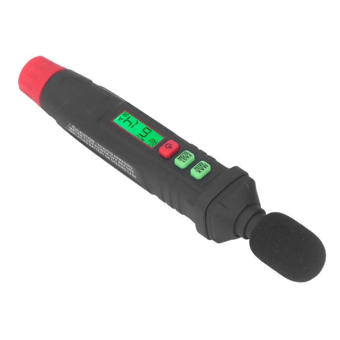 Décibelmètre Numérique Portable - Mesure Bruit 30-130 DB - Écran LCD Rétroéclairé