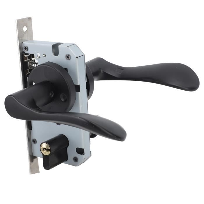 Poignée De Porte Marvin Avec Serrure Multipoint à Clé - Finition Bronze Foncé, Universelle, Neuf Avec Clés