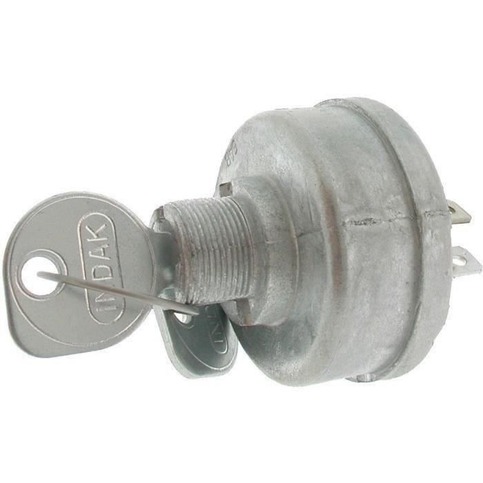 Contacteur à clé 3 positions 3 bornes adaptabless sur SNAPPER pour autoportées de 1988 à ce jour