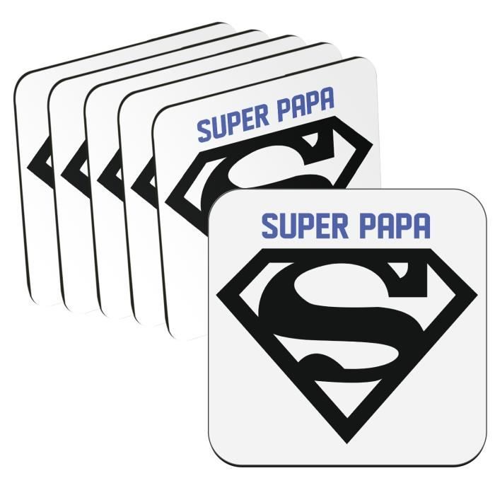 Amikado Verre à Vin Gravé Fête Des Pères - Super Papa, Personnalisé Laser, 43 Cl, Idéal Cadeau Papa Anniversaire