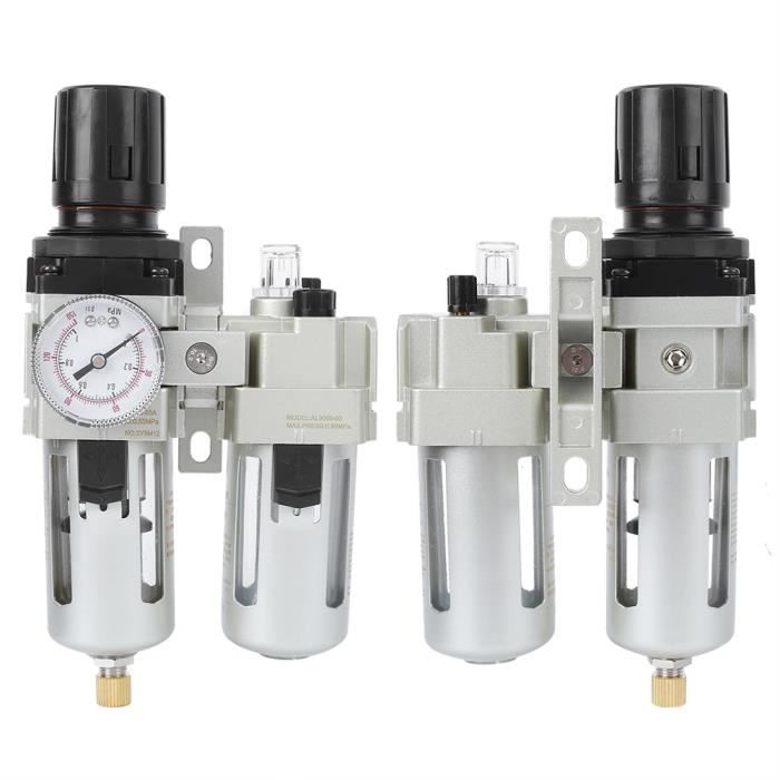 Séparateur Eau Huile Filtre Air Comprimé 1/4" Avec Raccord Rapide - Pour Compresseur