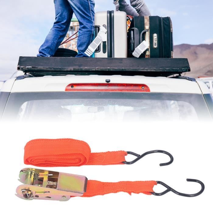 Lot De 8 Boucles D'arrimage 40,5x35 Mm + 4 Mousquetons à Vis - Charge 1000 Kg, Pour Moto, Voiture, Camping