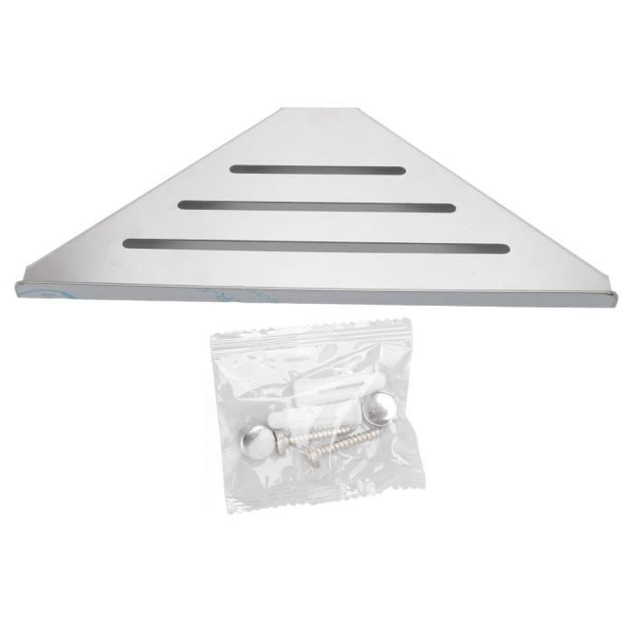 Étagère d'angle en Verre Étagère Salle de Bain Douche Tablette Murale