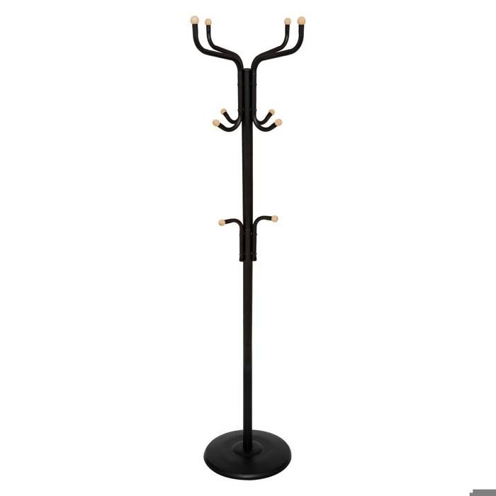 Porte-manteaux 11 patères 176 5cm noir - 5five Porte-manteaux 11 patères 176 5cm noir - 5five