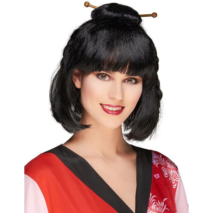 Comparer les prix de Accessoire - Perruque noire chinoise femme